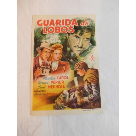 Programa de cine. Guarida de Lobos.