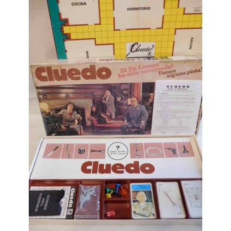 Juego del Cluedo de Borras. Años 70. Completo. Versión grande. La primera que salió. Ref 2.