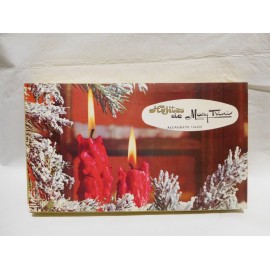 Bonita caja  dulces navideños años 70. Hojitas de Mary Trini. Alcaudete. Jaén. Cartón.