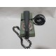 Teléfono inglés retro años 60.  En verde militar.