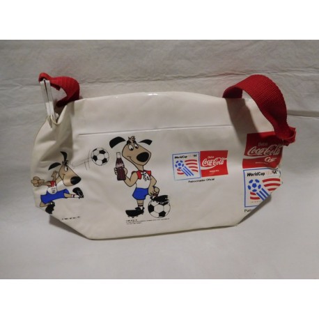 Preciosa bolsa bolso promocional premmium de Coca Cola.  Mundial de futbol 1994