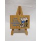 Cartel en trípode en madera Snoopy años 80