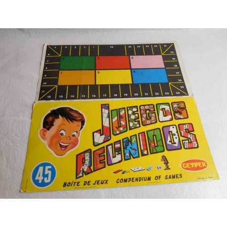 Tablero juego reunidos Geyper carpeta para guardar tableros con tablero nº 0, de mod. 45 juegos.