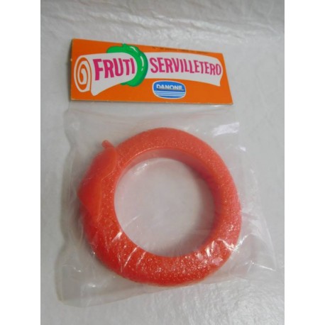 Servilletero de naranja de Danone premium regalo promocional en blister