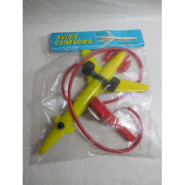 Blister a&ntilde;os 70 avi&oacute;n conducido por cable a&ntilde;os 70 juguetes La Paz