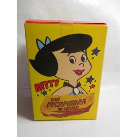 Caja con figuras de Los Picapiedras Betty de D toys años 80