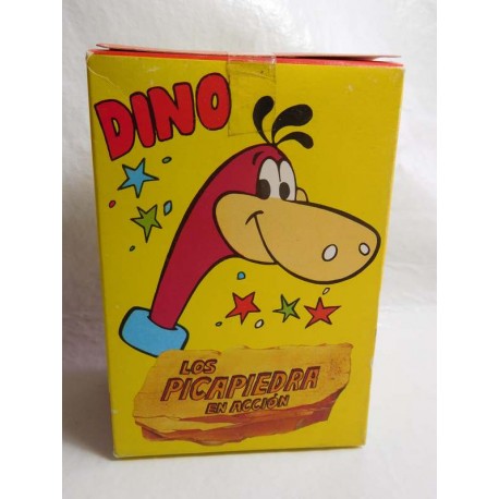 Caja con figuras de los Picapiedras Dino de D toys años 80 muy dificil