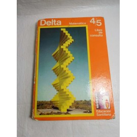 Libro de texto delta 4/5 libro de consulta matemática egb Santillana 1971 tapas duras satinadas