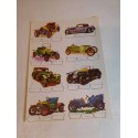 Lamina recortable coches. Años 60.  Ref 2