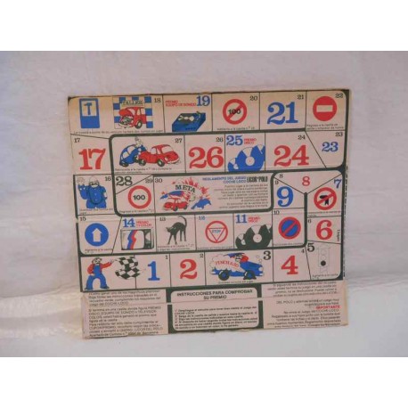 Juego de mesa promocional Premium Licor del Polo. Años 60. El Coche Loco.