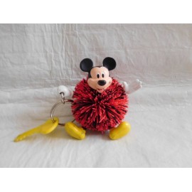 Llavero de Mickie en forma de pon pon en goma y pvc.