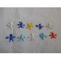 Lote 10 pequeñas figuras en plástico de kiosko. Años 60.