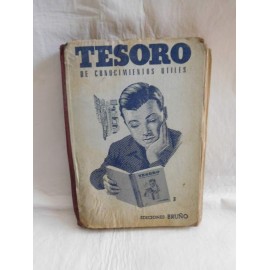Libro de texto enciclopedia tesoro de conocimientos utiles. Ed. Bruño. 1954.