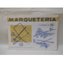 Antiguo cuaderno de marquetería. Nº 35, avión y helicoptero.