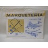Antiguo cuaderno de marquetería. Nº 35, avión y helicoptero.
