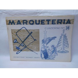 Antiguo cuaderno de marquetería. Nº 38, Adornos navideños