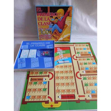 Juego de mesa el Primero de la Clase. Pregunta de primaria y secundaria. 1000 preguntas. Falomir.