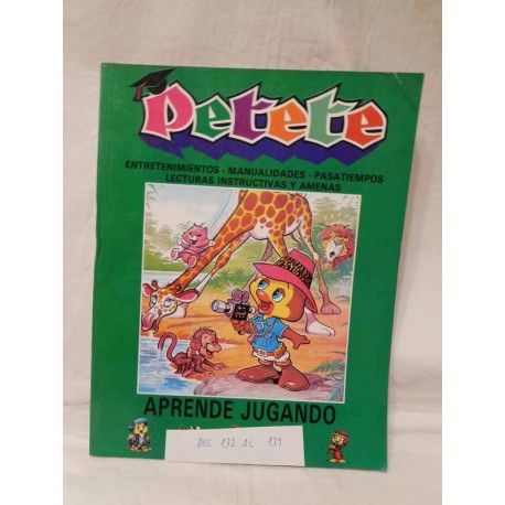 Retapado Petete incluye nº del 1 al 7. Años 80.