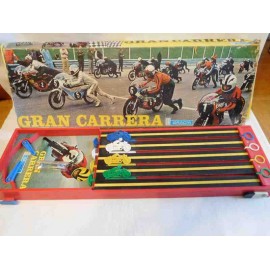 Juego Gran Carrera. Juego de motos tipo pimball milloncete. Juguetes Gracia. Años 70. Ángel Nieto.