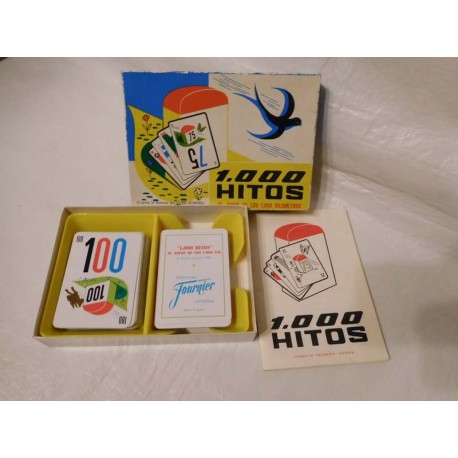 Juego de cartas ed. Fournier año 1968 1000 hitos, el juego de los 1000 km. En caja con instrucciones