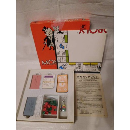 Juego Monopoly ed Madrid. Años 80. Completo y en muy buen estado.