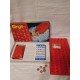 Antiguo juego de Bingo de Borras con fichas talladas en madera y soporte en plástico. 50 cartones.