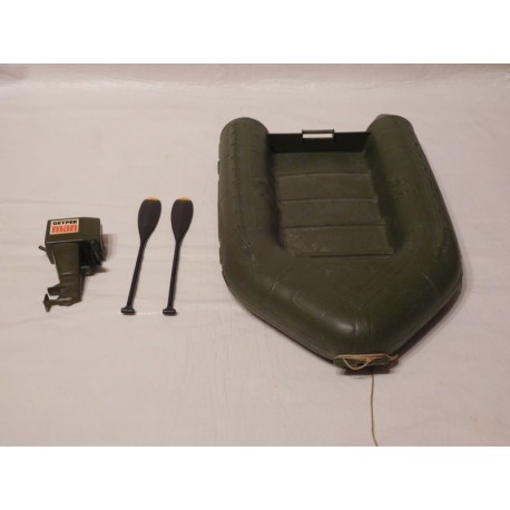 Lancha de asalto original Geyperman con motor y dos remos