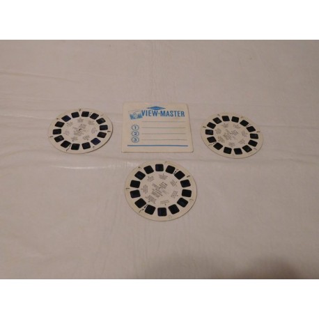 Lote de tres discos para visor Estereoscópico View Master de Policia Montada del Canada.