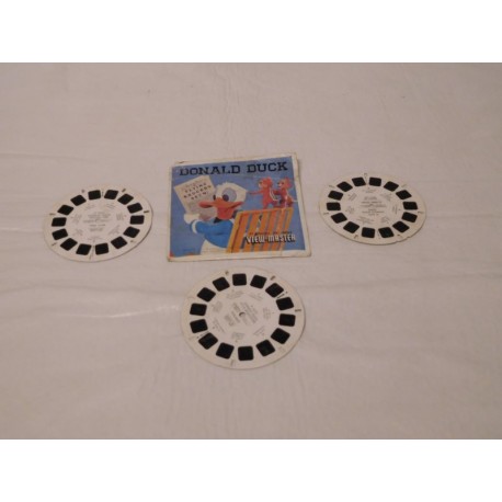 Lote de tres discos para visor Estereoscópico View Master del Pato Donald. 1957.