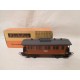 Antiguo Vagón de tren electrotren - Vagón pasajeros MZA III Madrid - escala H0 - con caja