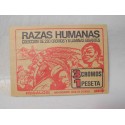 Sobre de cromos del album Razas Humanas editado por Bruguera. Sin abrir.