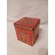 Lata Baret Ware Art Grace Container Made in England en rojo motivos orientales