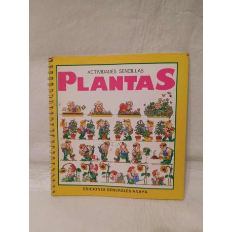Libro Actividades Sencillas Plantes. Ediciones Generales Anaya. 1985. 1ª Edición.