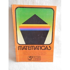 Libro de Texto, Matemáticas 5º. Anaya. EGB. 1982