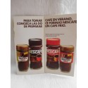 Publicidad Carta de Verano Nescafe. Año 1979. Desplegable para preparar recetas con café frío.