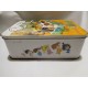 Caja metálica de crema de membrillo Milagrosa Puente Genil, decorada con la familia telerín