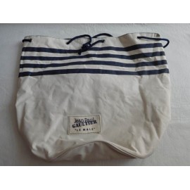 Mochila en forma de saco marinero a rayas Jean Paul Gaultier. Le Male. Nuevo.