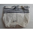 Mochila en forma de saco marinero a rayas Jean Paul Gaultier. Le Male. Nuevo.