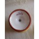Antiguo frasco albarelo de farmacia en porcelana con tapadera de Camptotheca Acuminata. Firmado.