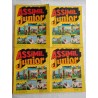 Cuatro libro comic Assimil Junior volumenes 1, 2, 3, 4. Años 70.