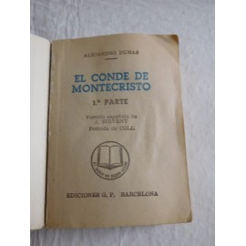 Dos libros del Conde de Montecristo. Dumas. Ediciones g.p. Barcelona. J. Sirvent.