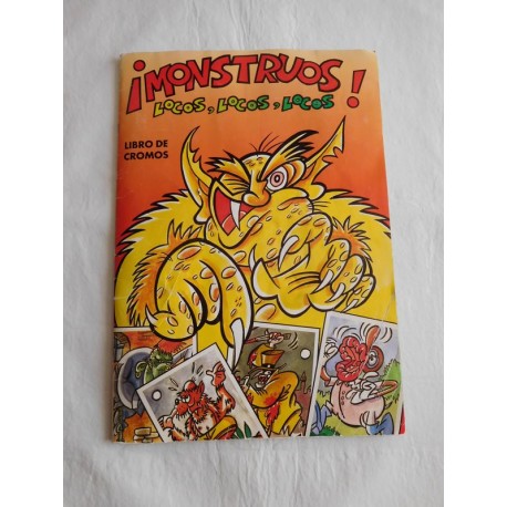 Álbum de cromos Montruos Locos, locos , locos.