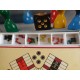 Juego de mesa das Beliebte wurfelspiel años 70 con fichas en madera tipo Nac y dado