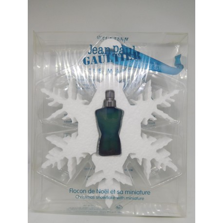 Miniatura navideña de Le Male Jean Paul Gaultier en caja original.