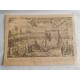 Grabado original  Exemplo de Mayor Heroismo Barcelona 1809 . Dibujo  Buenaventura Planella