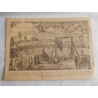 Grabado original  Exemplo de Mayor Heroismo Barcelona 1809 . Dibujo  Buenaventura Planella