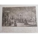 Grabado original  Conspiración contra los franceses en Barcelona 1809 . Dibujo  Buenaventura Planella 1815