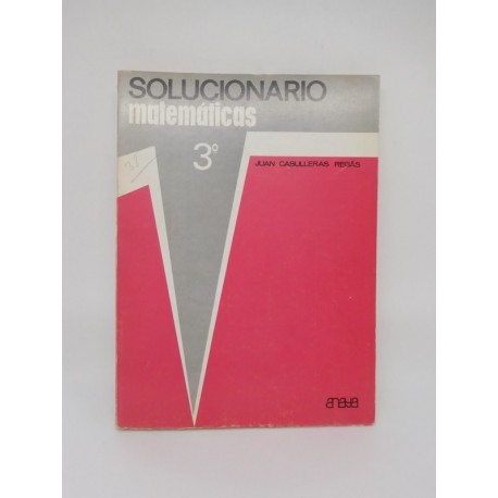 Libro de Texto, Matemáticas 3º curso. Ed. Anaya. 1970.