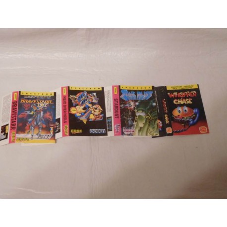 Caratulas juegos Spectrum : Head over heels, Star Dust, Brave Starr, Whopper Chase
