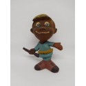 Figura de goma latex de personaje Pepito de cazador. Años 60. Promocional. Premium